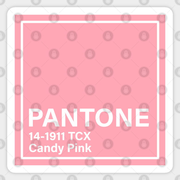 pantone 141911 TCX Candy Pink Pantone 14 1911 Tcx Candy Pink Sticker TeePublic